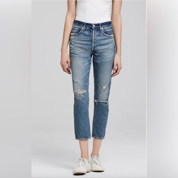 Citizens of Humanity Premium Vintage Dree Crop High Rise Slim Straight - Picture 3 of 11